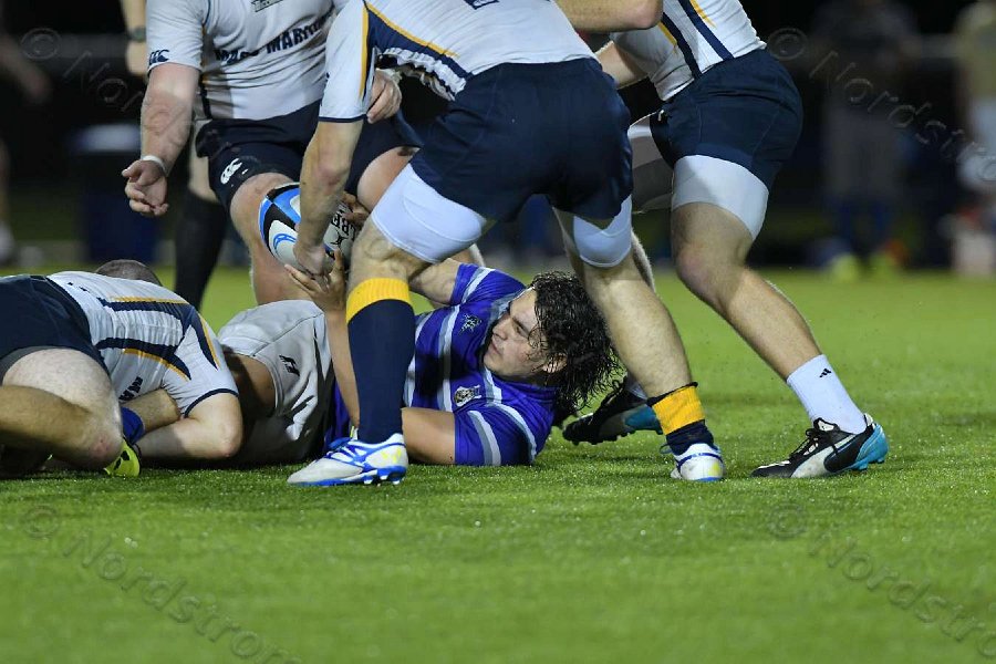 Wheaton Men\'s Rugby vs Mass Maritime.  Photo by Keith Nordstrom